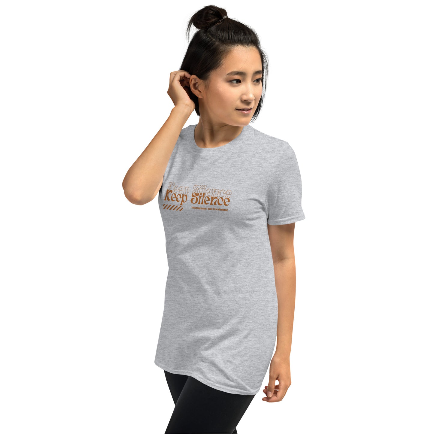 Keep silence Kurzärmeliges Unisex-T-Shirt