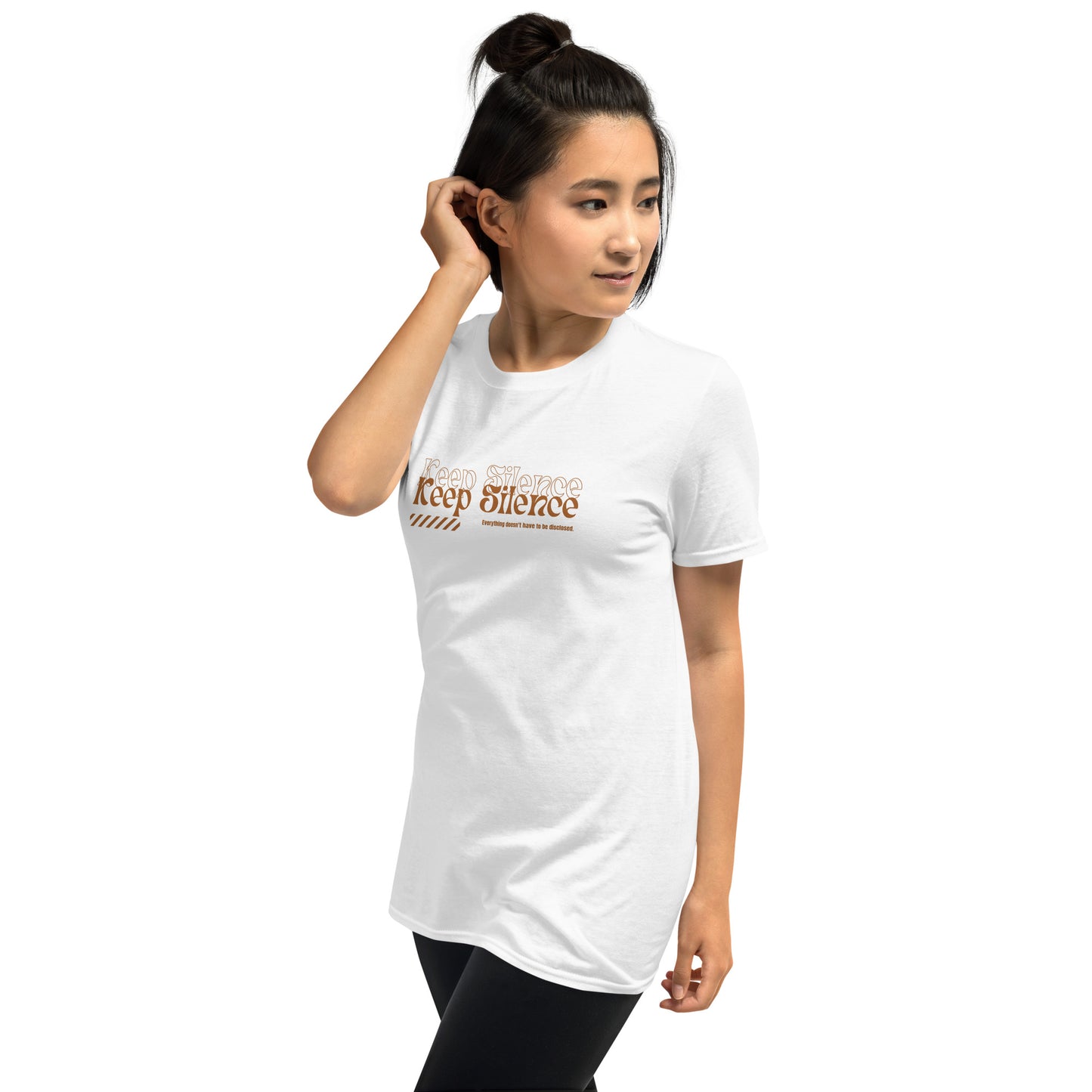 Keep silence Kurzärmeliges Unisex-T-Shirt