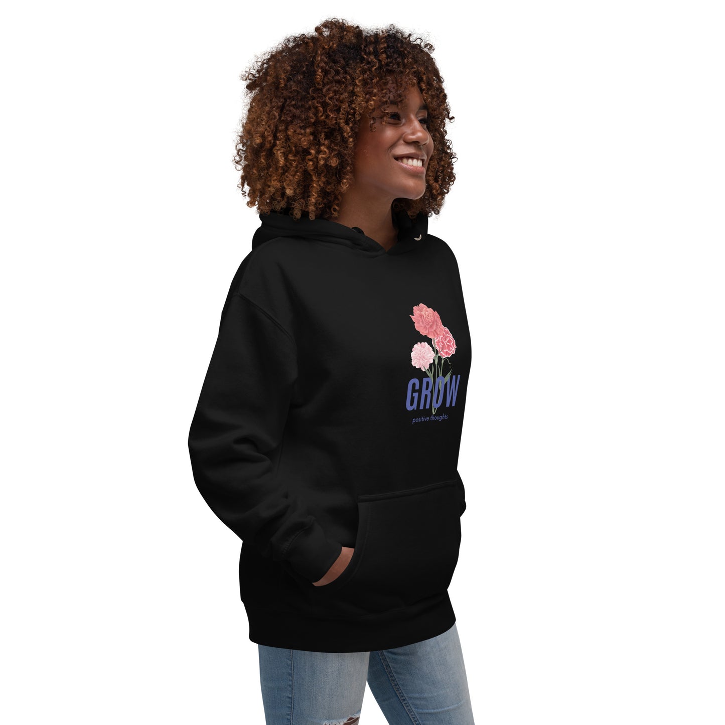 Grow positiv thoughts Hoodie