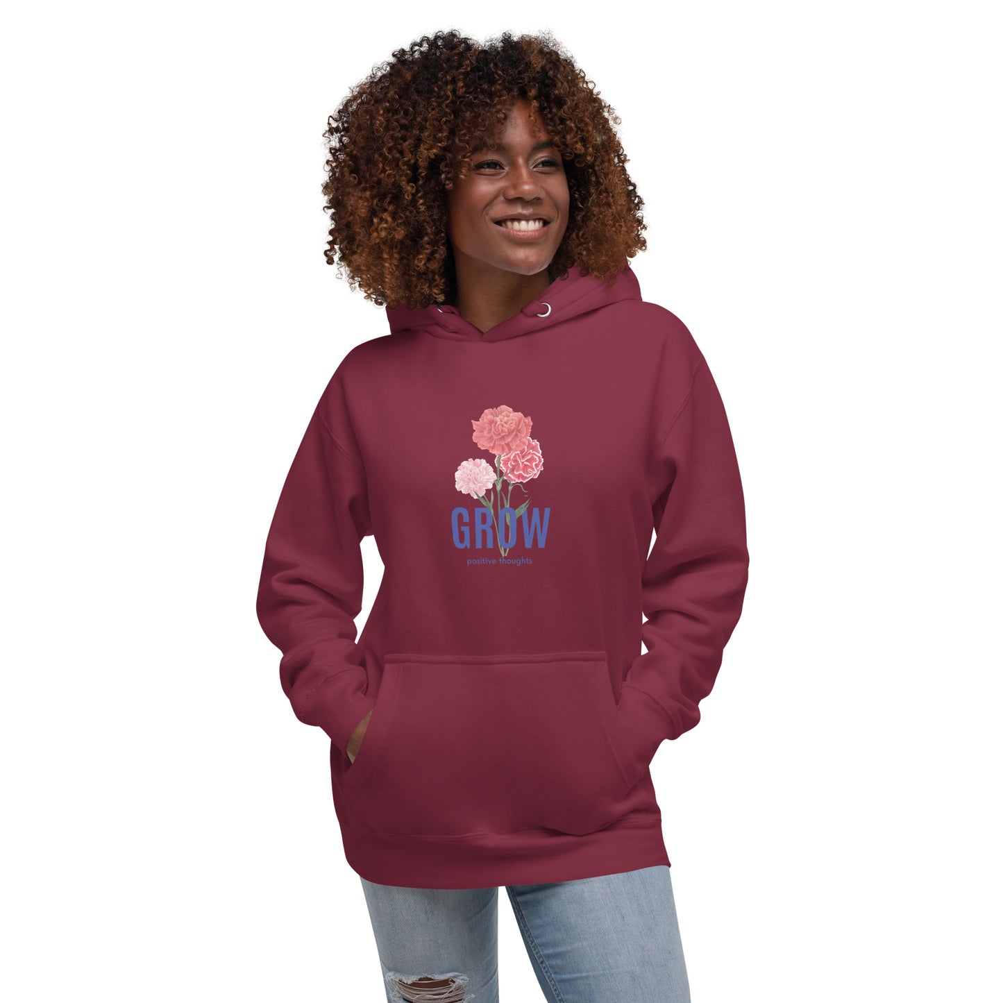 Grow positiv thoughts Hoodie