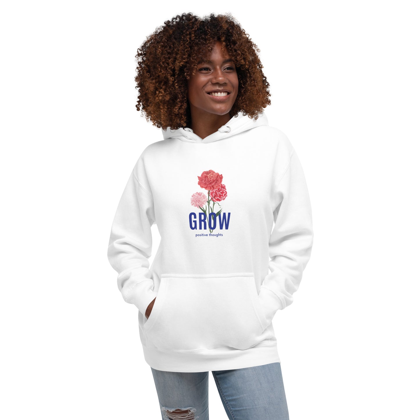 Grow positiv thoughts Hoodie